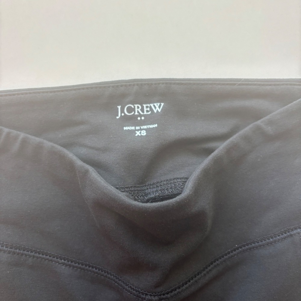 J.Crew Bike Shorts XS Black High Rise Pockets Athletic Workout‎ Activewear - Picture 2 of 6